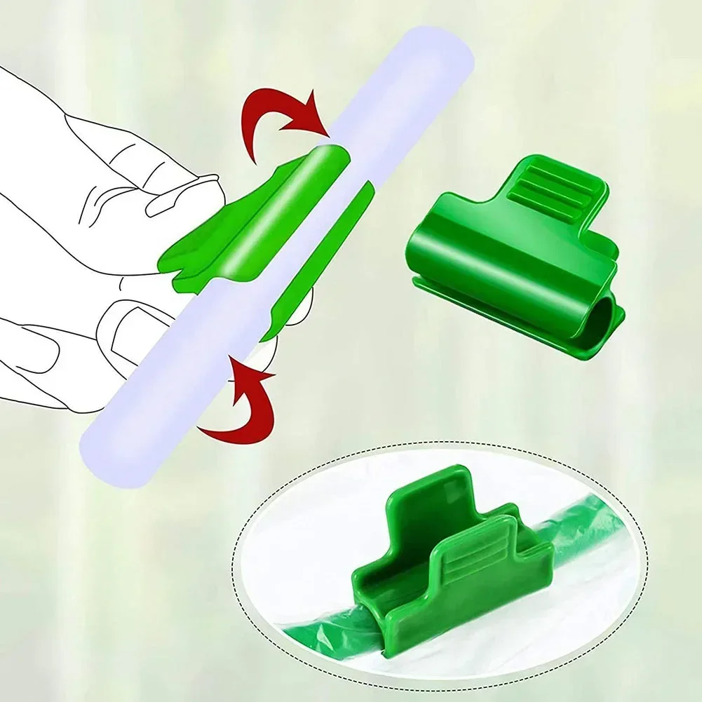 50 sztuk folia zaciskowa do szklarni osłony rzędów siatka tunel Hoop klipsy dla 11mm 16mm rośliny ogrodowe wsparcie narzędzia do sadzenia