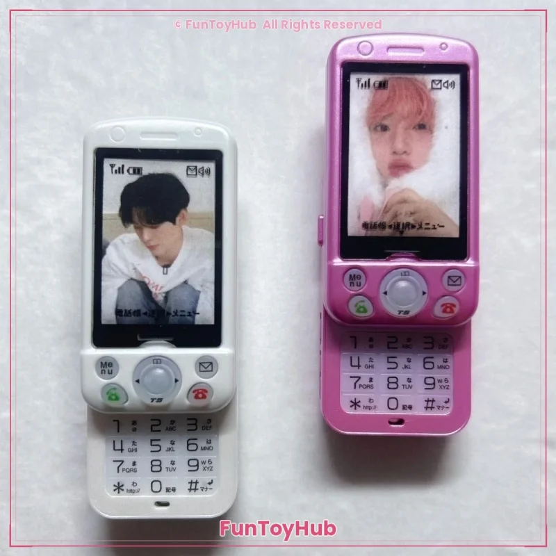 In Stock Japan Mini Slide Phone Sound Recorder Voice Recording Playback Gashapon Cute Pendant Bag Charm Gadget Funny Toys Gifts