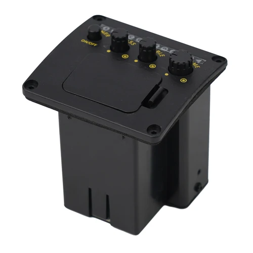 Imagen 2 del producto Sintonizador pastilla de guitarra preamplificador exquisito Piezo EQ sistema ecualizador de reparación ligero compacto duradero práctico