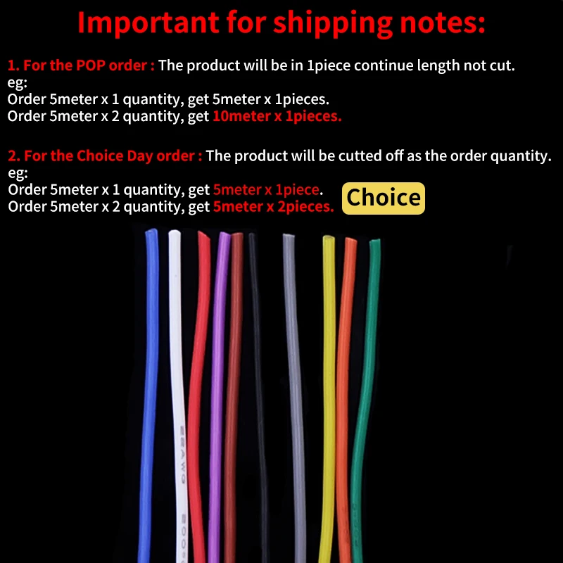 Copper Wire 24AWG Super Soft Silicone Rubber Insulation High Temperature Flexible Heat-Resistant DIY Lighting Electronic Cable