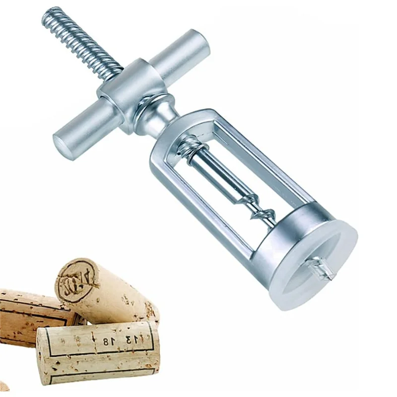 

【Off-Shelf】Champagne Cork Opener, Red Wine Bottle Opener Metal Turn Cork Screw Metal Wine Openers