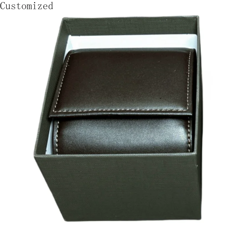 Customized Highest Quality PPT Brown PU Leather Watch Leather Box with Luxury Portable Storage Boxs Watche Gift Accessories Case