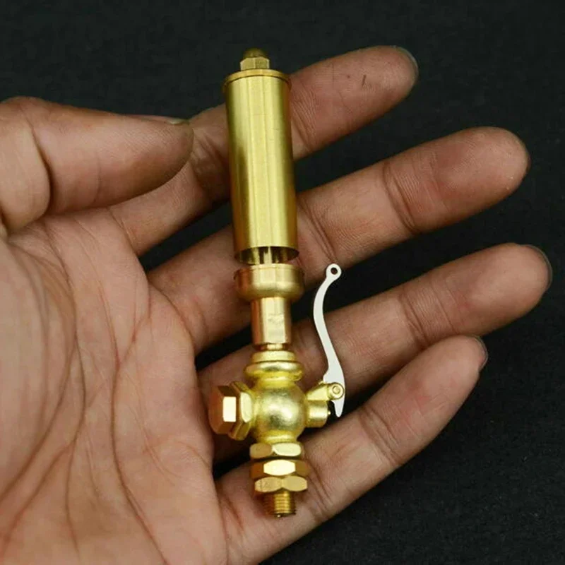 

1/4 Threaded Joint Whistle JW-4 Bronze Valve and Handle with Brass Tube Whistle For Live Steam Physics Experiment Toy Parts