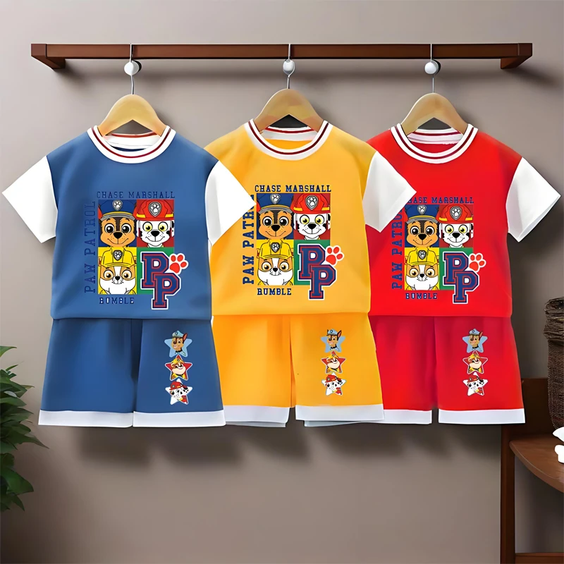 

PAW Patrol Quick Drying Boys Basketball Sport Clothing Sets Breathable Kids Comfortable T Shirt Shorts 2pcs Set Outfoor Outfits