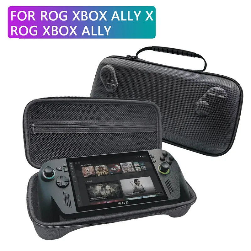 ل ROG Xbox Ally X /ROG Xbox Ally 2025 حقيبة حمل السفر حقيبة التخزين الغطاء الواقي هارد شل الحقيبة المدمج في حامل