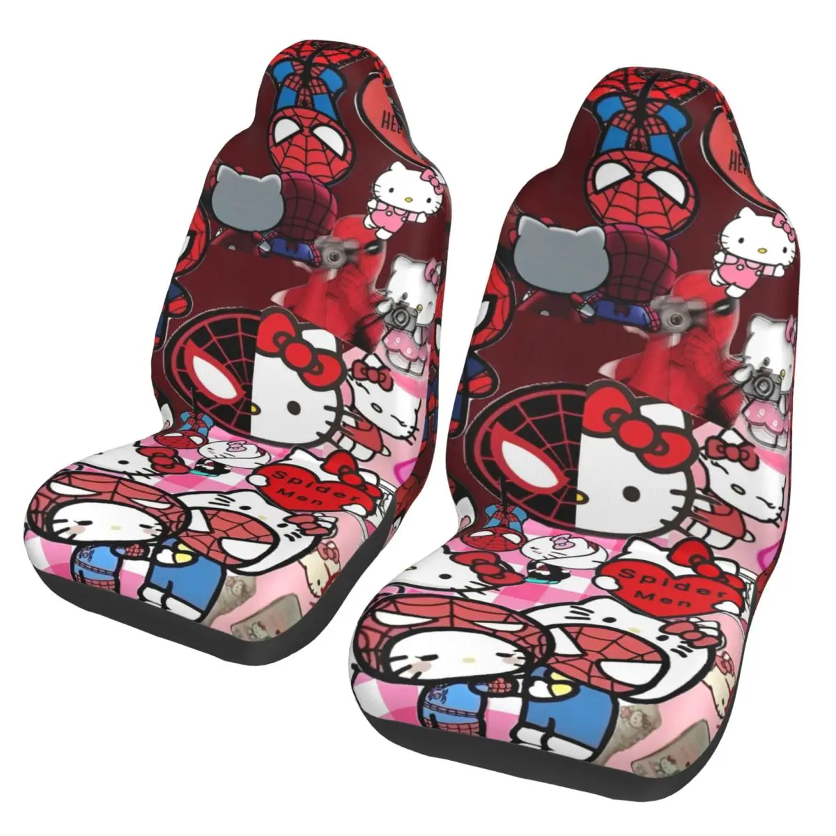 

Hello Kitty Spiderman Collage Car Seat Cover Four Seasons Travel Seat Cushion/Cover Polyester Car Styling