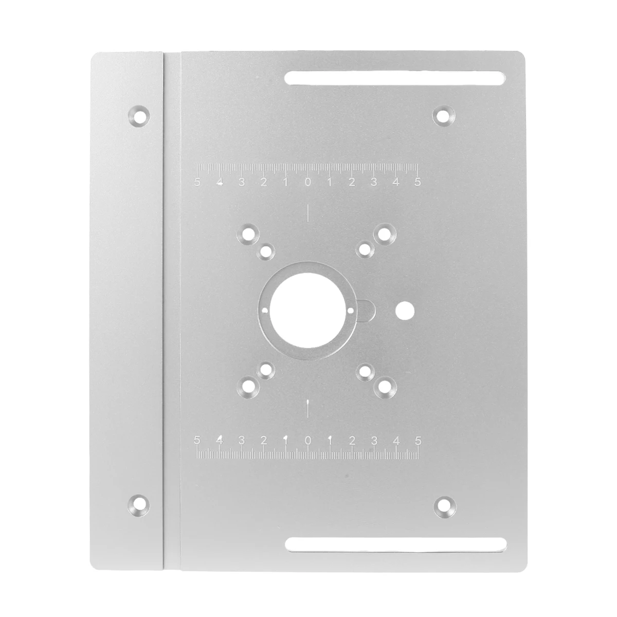 Aluminium Router Table Insert Plate Woodworking Benches 9.4x7.9x0.2 In Router Flip Plate Miter Gauge Guide Fence Sliding Bracket