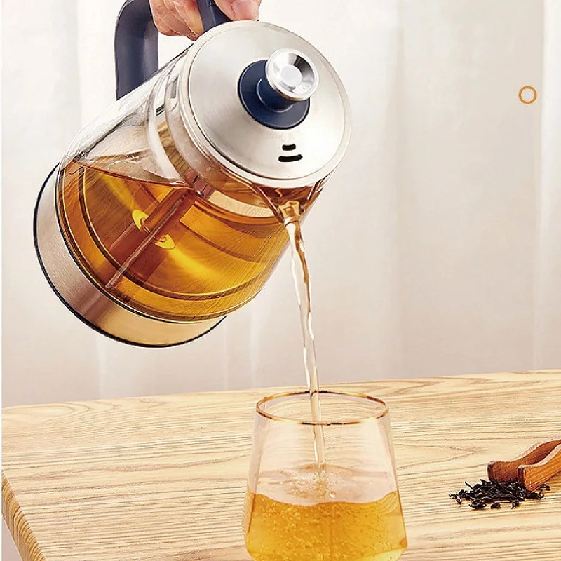 Teapot Auto Insulation Kettle Boil Water Quickly Electric Kettle 1000ml 110V/220V Home Tea Making Machine Office Glass Floral