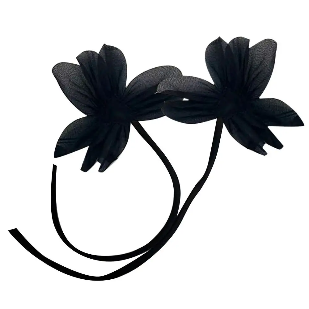 2Pcs Fashion Cloth Fabric Collar Flower Handmade Lace Flower Flower Brooch Pins DIY Sew Lapel Pins Wedding Party
