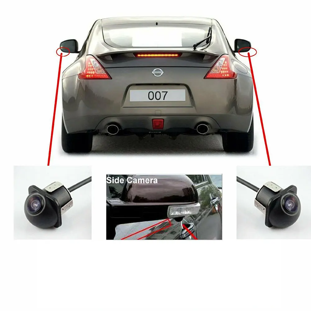 1 Pair Car Side Mirror Camera Side View Mirror Mount Cameras High-definition Color CCD Safe Parking Accessories