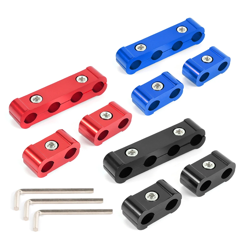 New 3Pcs Divider Organizer Clamp Kit Car Spark Plug Electrical Wire Clamp Separator Line Lgnition Cable Clip For 8/9/10MM HR055