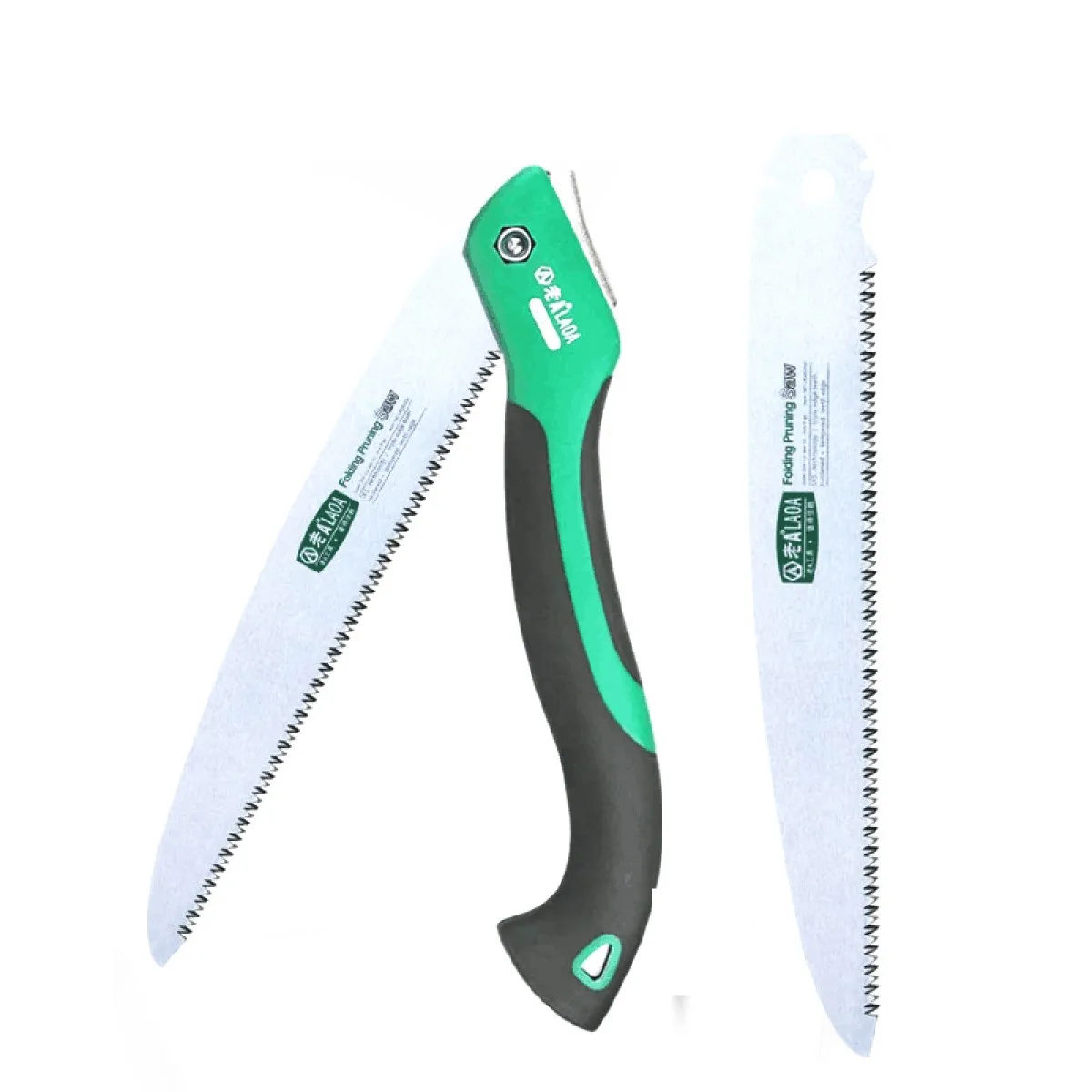 

LAOA 250mm 9T Folding Saw + Extra Blade, Anti-Skid Handle, Safety Lock, Portable for Camping Gardening Pruning