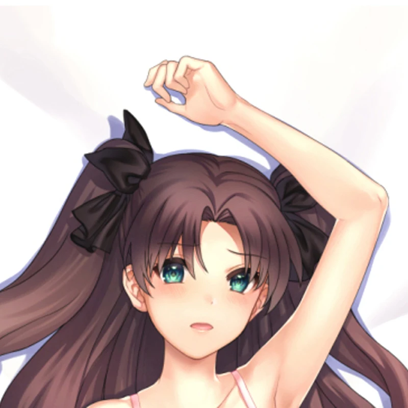 Dakimakura Anime Pillow Cover Rin Tohsaka Double Sided HD Print 2WAY Life Size Anime Body Pillowcase Gifts