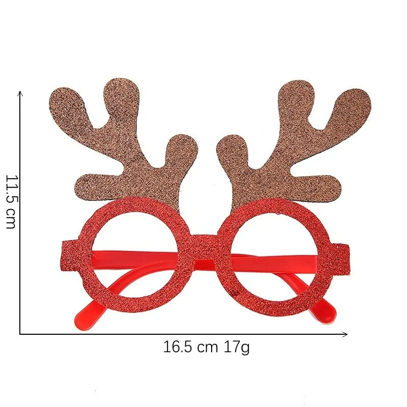 Рождественские очки, пластиковые декоративные очки, детский костюм Xmax для вечеринки, аксессуар, реквизит для фотосессии, рождественское украшение 2024, подарок Navidad