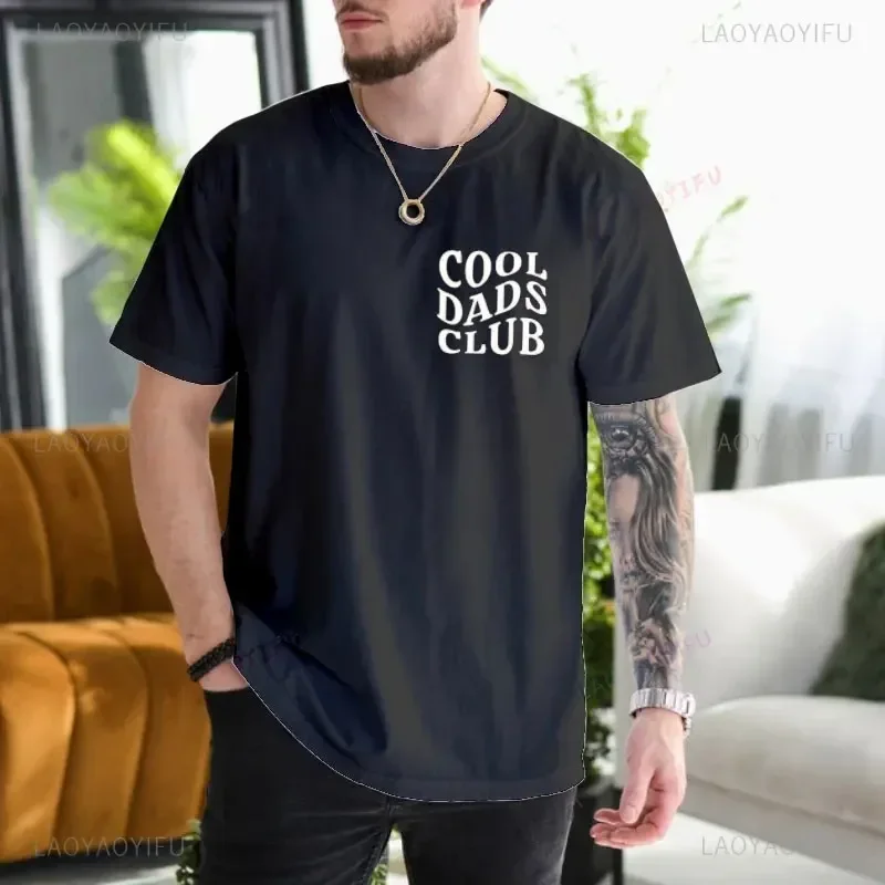 Cool Dads Club Funny Husband T-Shirt Gift for Father\'s Day Gift Daddy Printed T-shirt Dad To Be Dad Cotton Man Fashion Shirt