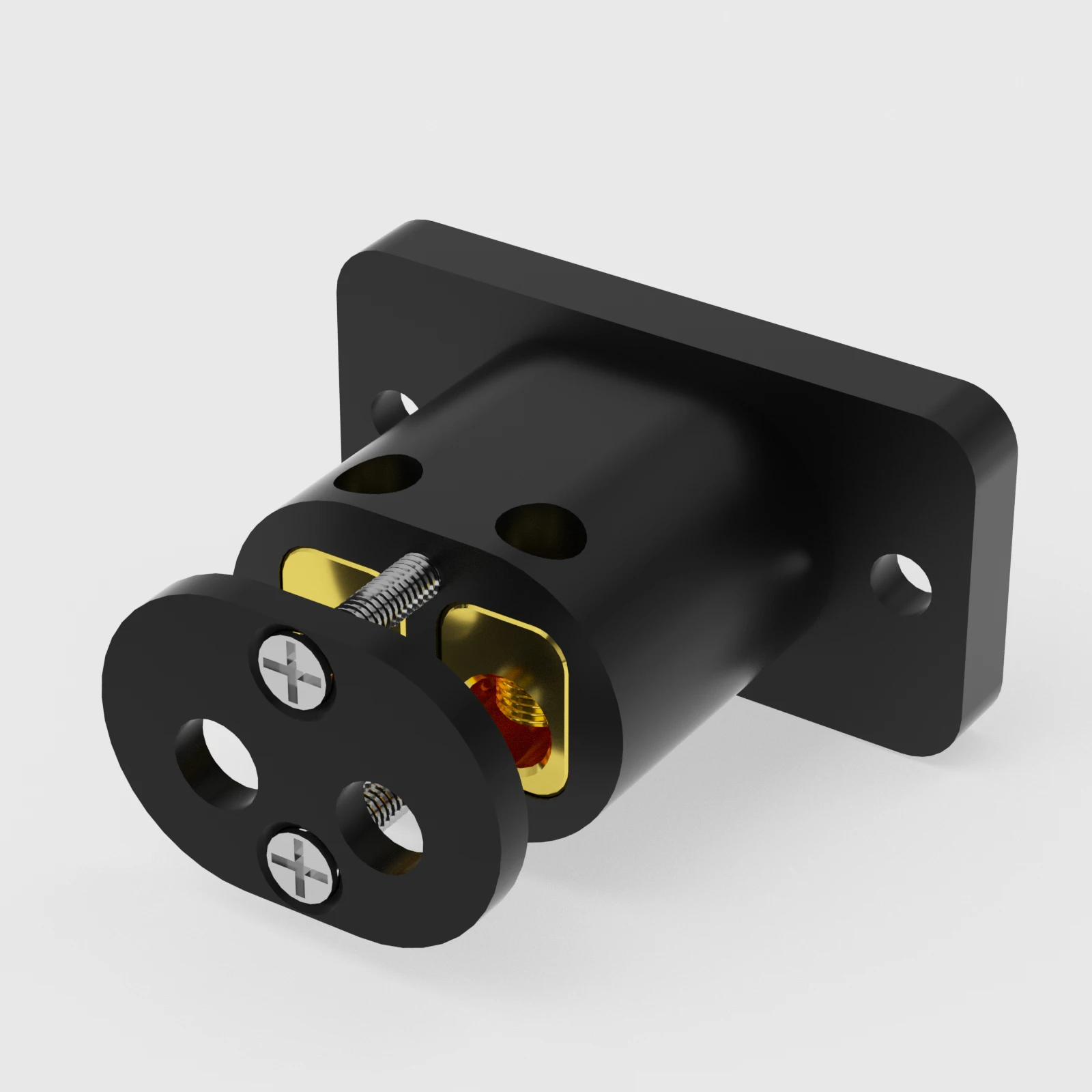 24k مطلية بالذهب التوصيل IEC C8 التيار المتناوب مقبس الطاقة Monosaudio IB73G دبابيس النحاس النقي التيار المتناوب 250 فولت 2.5A المقبس التيار المتناوب مخرج طاقة موصل