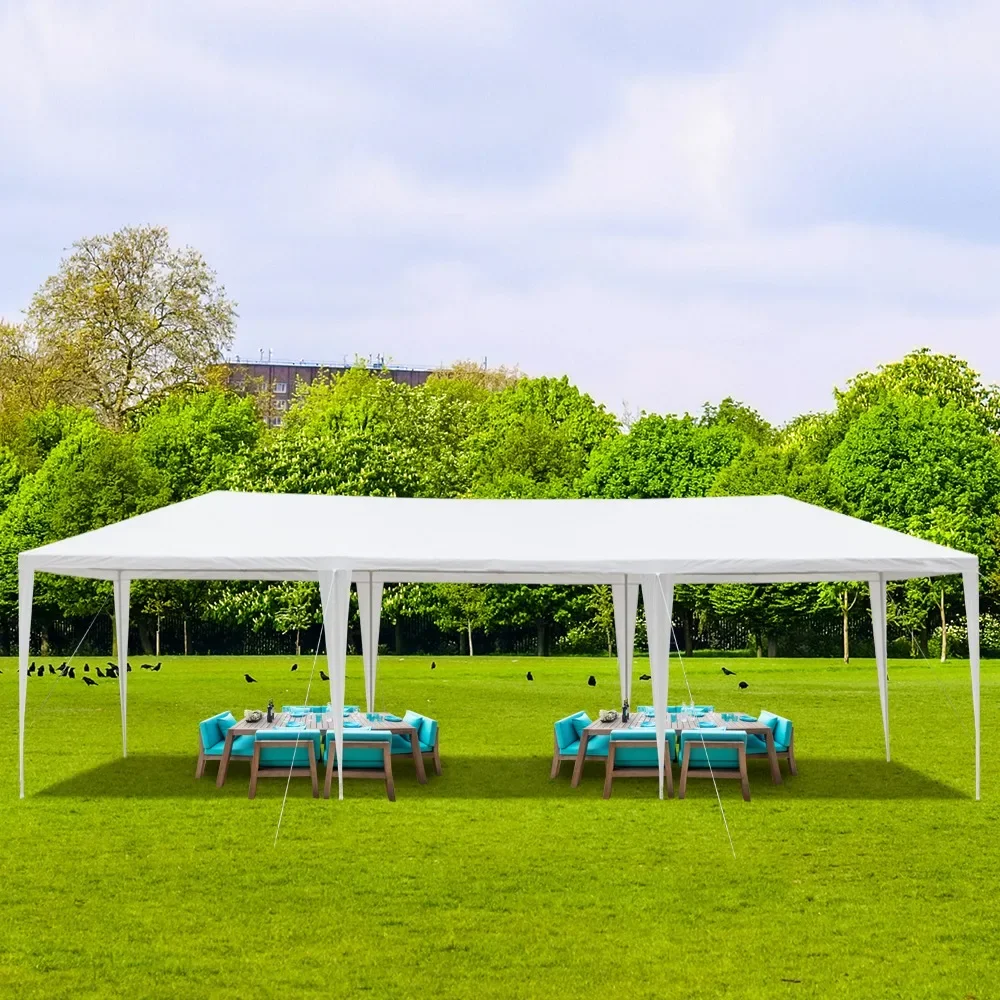 3*9m Non-Cloth PE Cloth Plastic Sprayed Iron Pipe Outdoor Party Tent White Gazebos