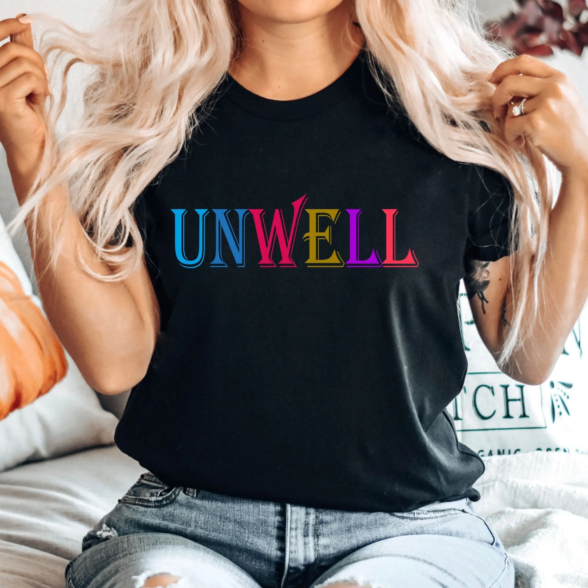 Unwell Shirt Shook Graphic Tshirt Stressed and Depressed T-shirt Emotional Damage Anxiety Tee