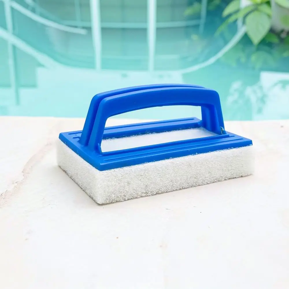 Portable Swimming Pool Cleaning Brush Nylon Sponge Scrubber For Pool Wall Floor Maintenance Durable Scrub Tool