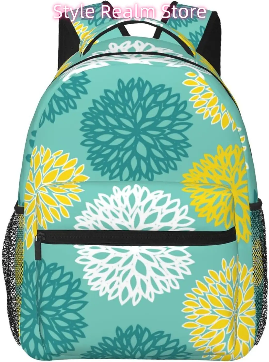 

laptop bag back to school Cute Vintage Flowers Lightweight Laptop Backpack Lightweight Multipurpose Travel Casual Daypack Unisex