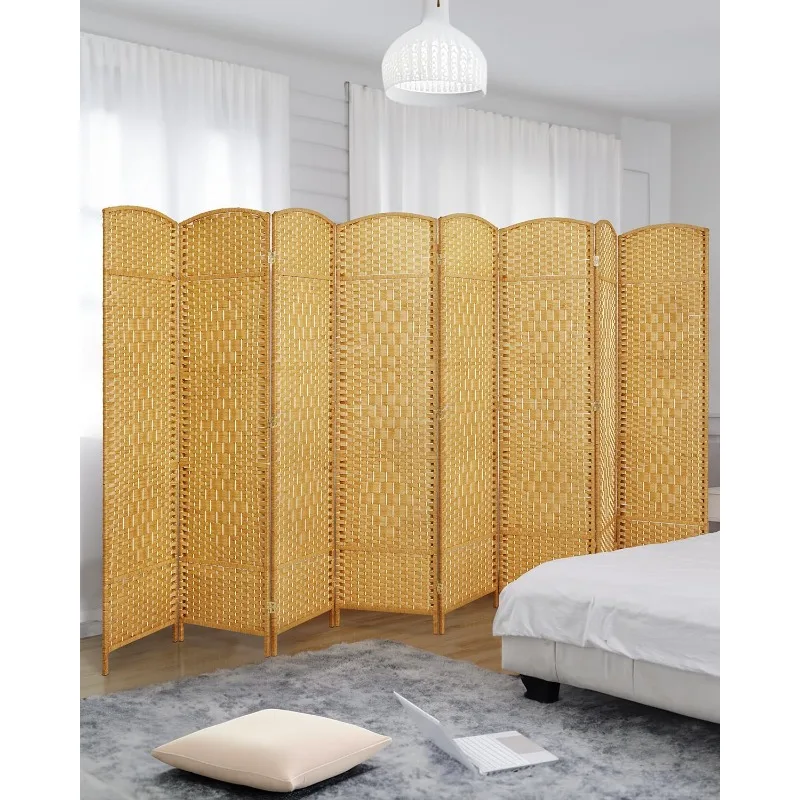 Room Divider 6ft. Tall Extra Wide Privacy Screen, Folding Privacy Screens with Diamond Double-Weave Room dividers and