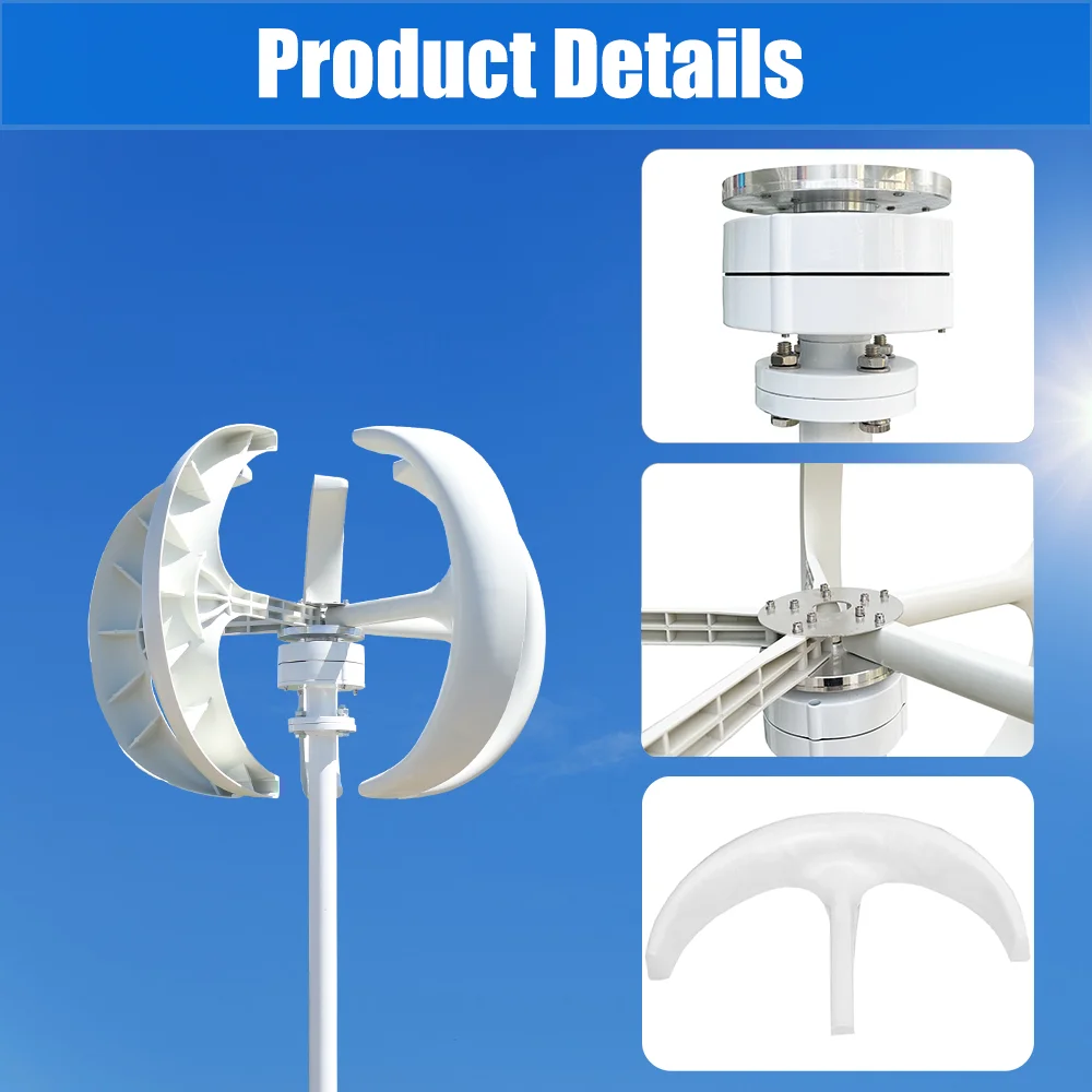 5000W Vertical Axis Wind Turbi - Wind Turbine 5000W 48V 评论和价格