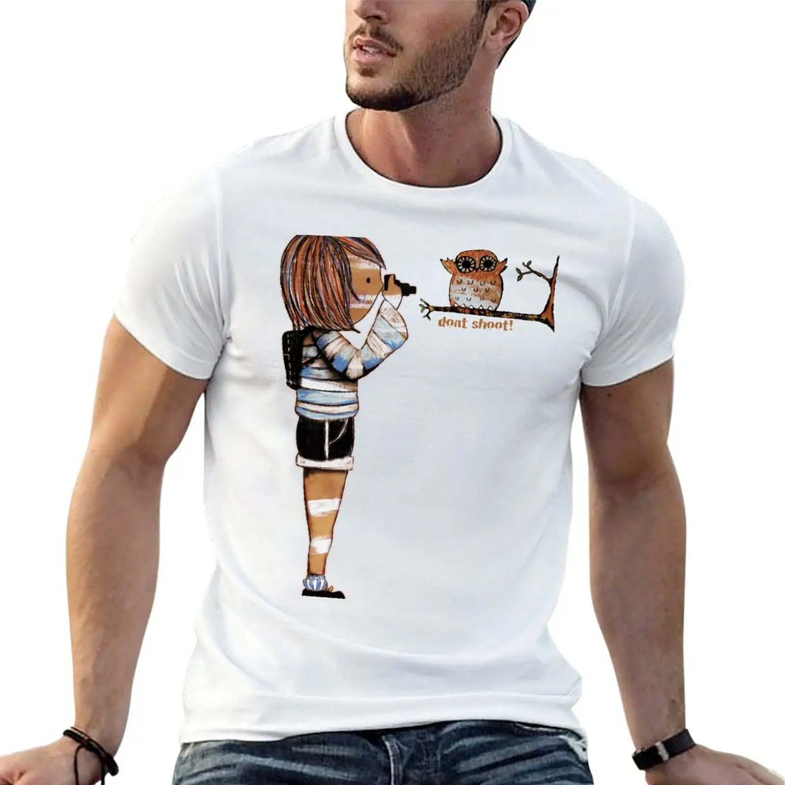 

plain man Smile t man Photographer t mens shirts graphic Wildlife shirt Baby for shirt t T-Shirt