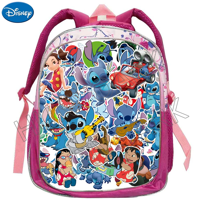 Lilo And Stitch plecak przedszkole kreskówka 3D wodoodporne dziewczyny chłopcy torby szkolne 2-5 lat dzieci mała księżniczka Mochilas