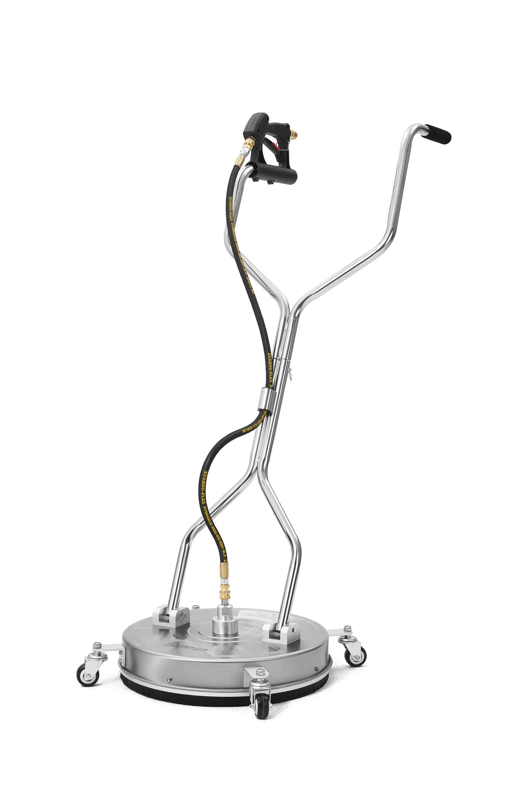 24 in. Pressure Washer Surface Cleaner in Stainless Steel w/Handles & Wheels, 4350 Max PSI, 3/8
