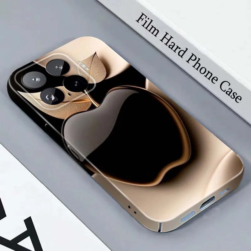 Capa Dura para Celular Black Apple Gold Leaf For Honor Play Magic 8 7 6 X9d X9c X9 X8b X8A X8 500 200 X50 X60 Lite GT Pro