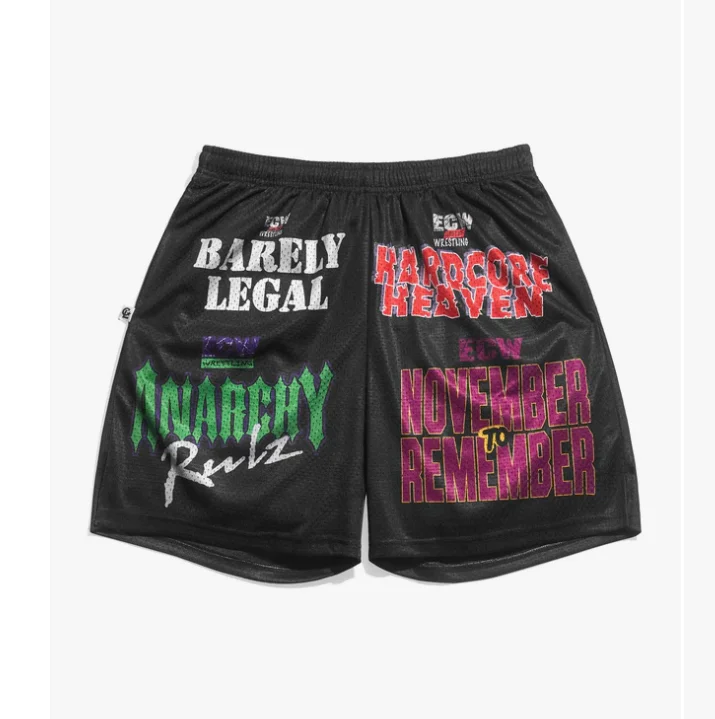 

Новые мужские баскетбольные шорты ECW в стиле ретро Y2K, сетчатые, оверсайз, быстросохнущие, для повседневной носки и тренировок, коллекция 2026 года