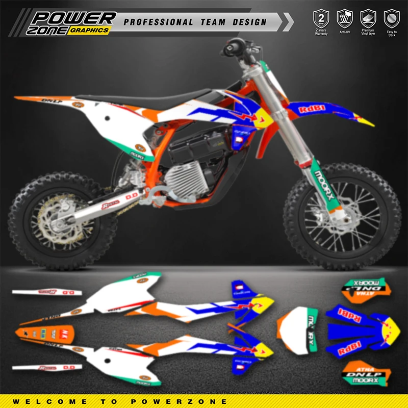 

PowerZone Custom Team Graphics Backgrounds Decals For KTM SX Stickers Kit For KTM SX50 2016 2017 2018 2019 2021 SX50cc Number 01