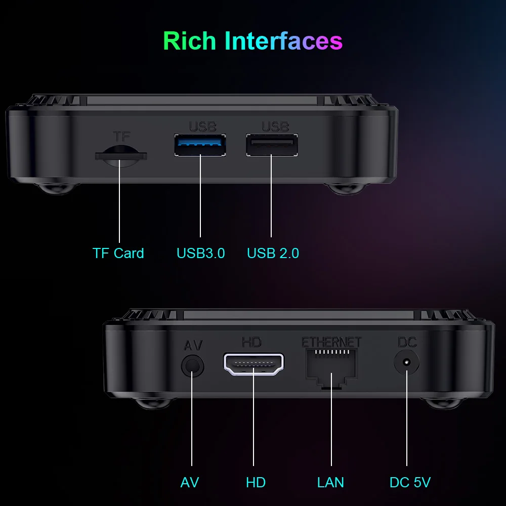 ТВ-Приставка Smart TV RK3528, Android 13, четырехъядерный процессор Cortex A53, поддержка HD 8K видео, 4K HDR10 + 2,4 и 5,8G, двойной Wifi6 BT4.0,