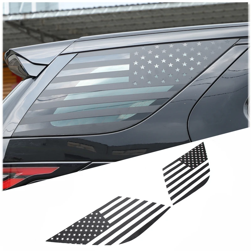 

For Land Rover Discovery 5 2017-2023 Car Back side window glass Car Rear Side window Pull flower film Stickers Car Accessories