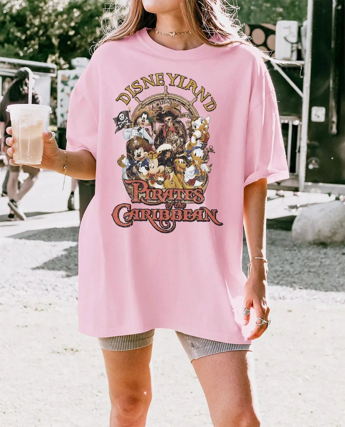 قمصان ديزني الكاريبي الملونة المريحة، قمصان ميكي ماوس الكاريبي، قمصان عالم منتجع عائلة ديزني