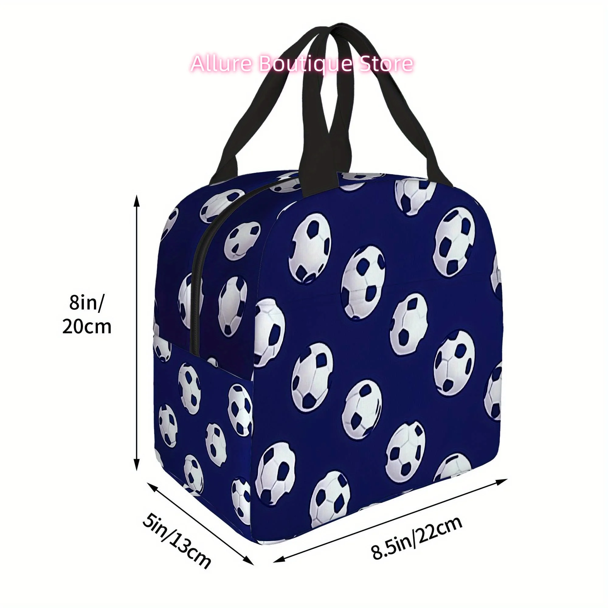 1pc a Thermal Bag Featuring a Soccer Ball Design, Suitable for Insulation Purposes. It Is Not Intended for Direct Food Contact A