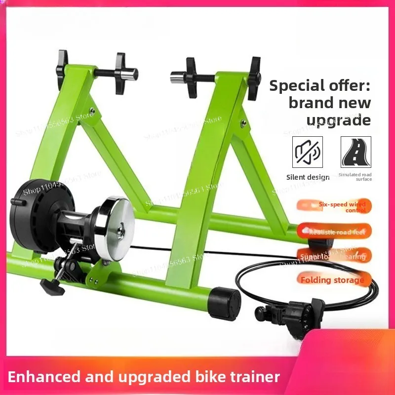 Indoor Cycling Platform, Road Bike, Mountain Bike, Magnetoresistive Silent Riding Table, Bicycle Roller Training Stand