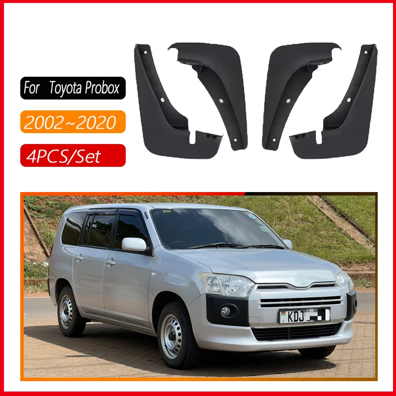 4PCS Car Mud Flaps For Toyota Probox XP50 XP160 Succeed 2002~2020 Atuo Fenders Mudguards Mudflaps Splash Guards Cars Accessories