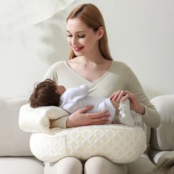 Veelzijdig babykussen voor borstvoeding, zwangerschap, comfortabele borstvoeding, anti-spugen en babyhouden