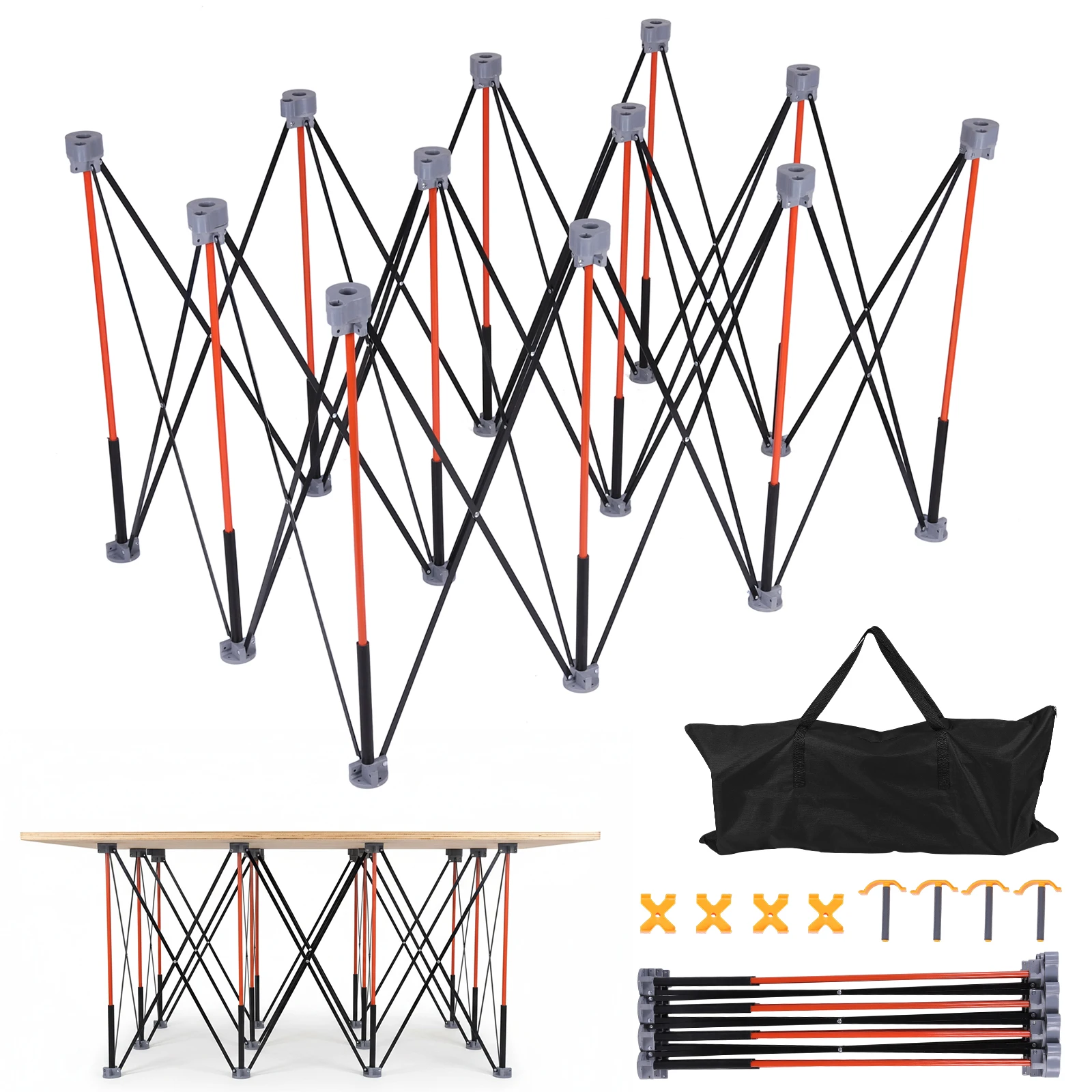 

36-дюймовая портативная складная рабочая подставка с ремнем для переноски