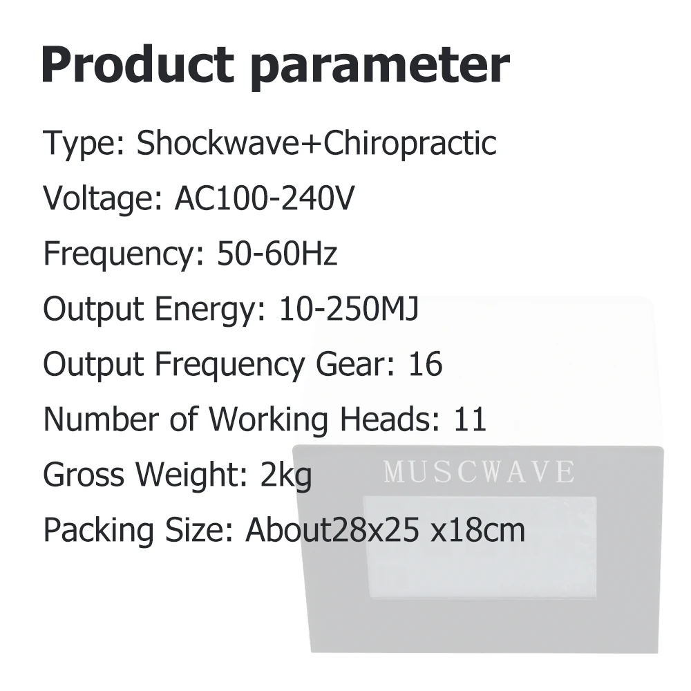 Shockwave Therapy Machine ED Treatment Pain Relief New Shock Wave Chiropractic Devices Physiotherapy Massager Health Care