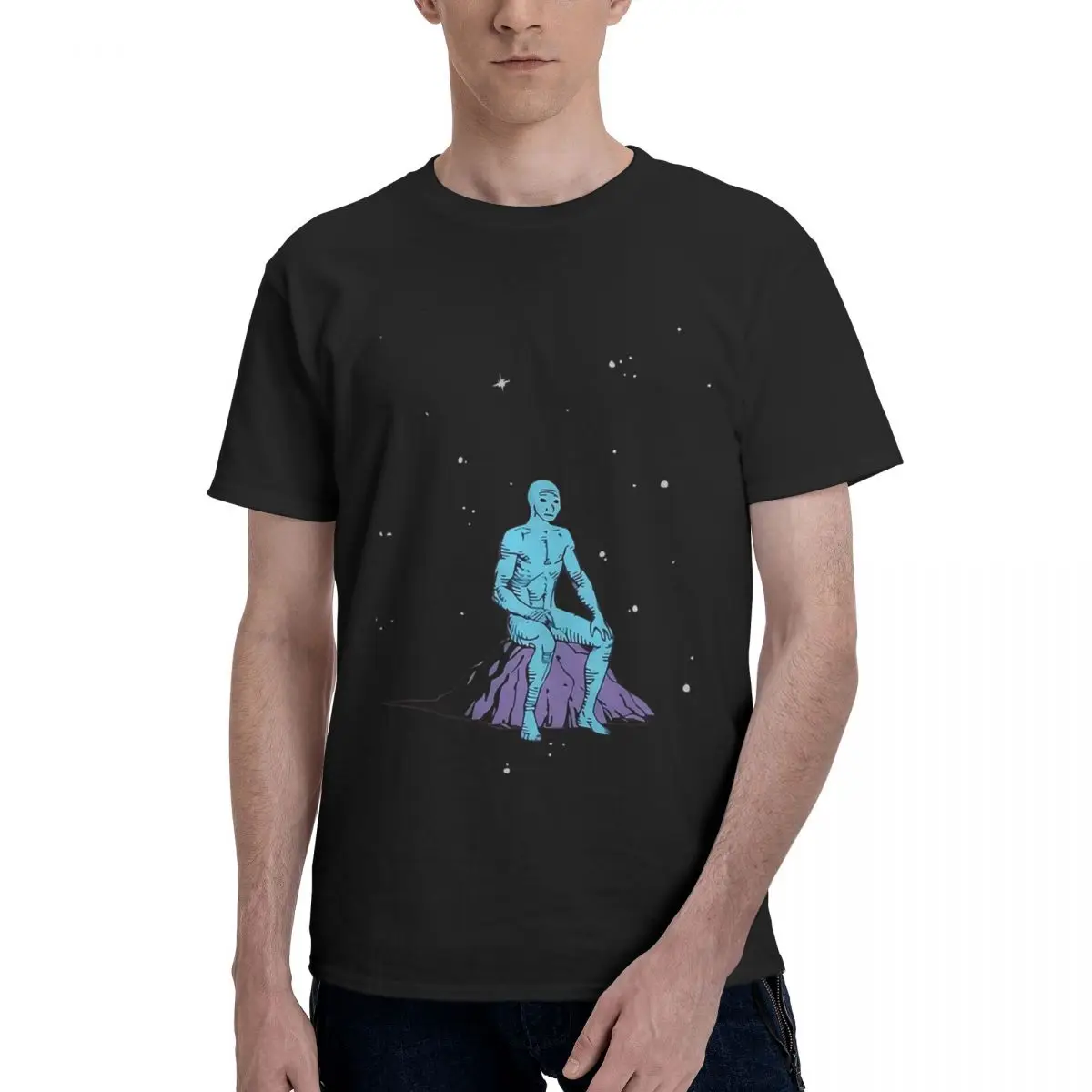 

Space Wojak 1 100% Cotton Casual Breathable Confortable T Shirt Men's Clothing Deals Funny Gift