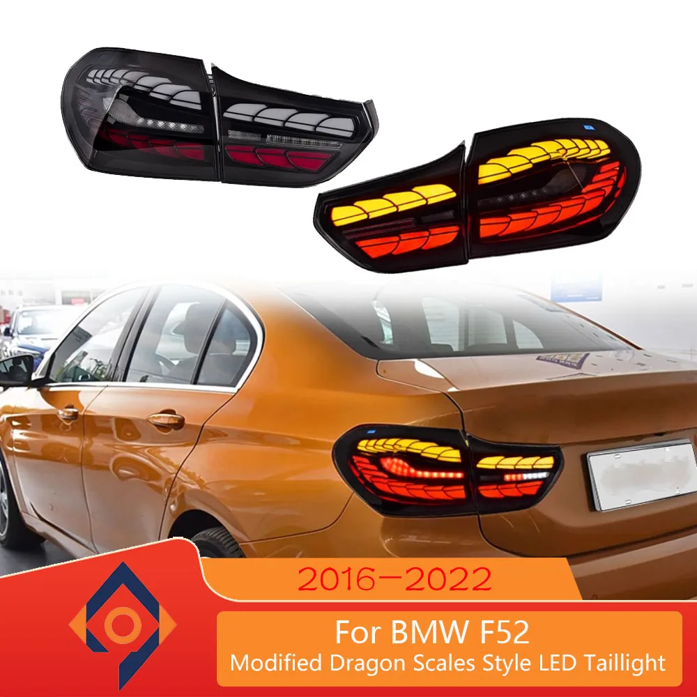 LED Taill LighrFor BMW 1 Series F52 2016-2022 Taillight Modification Dragon Scale Running Lights Flowing Turn Signal Rear Lamp