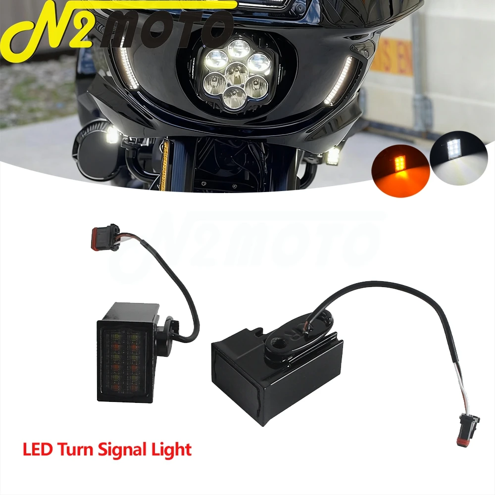

Передний обтекатель для мотоцикла с LED-поворотниками и дневными ходовыми огнями (DRL) для Harley M8 Softail Low Rider ST FXLRST 2022-2025, El Diablo FXRST 2022