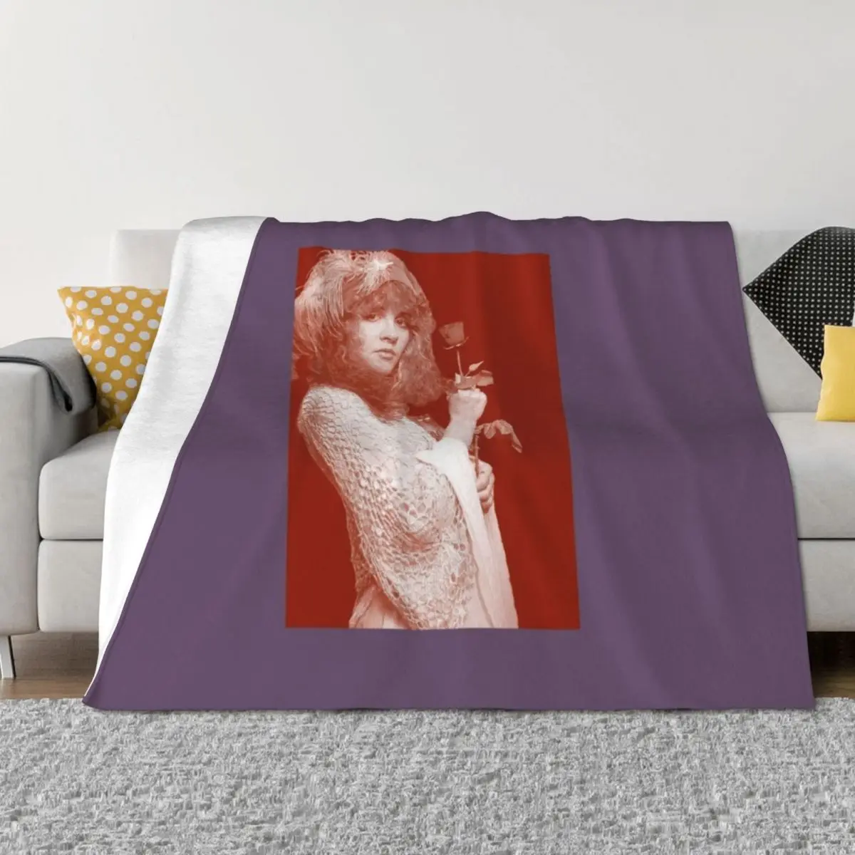 Stevie Nicks Red Throw Blanket Travel heavy to sleep halloween Bed covers Blankets