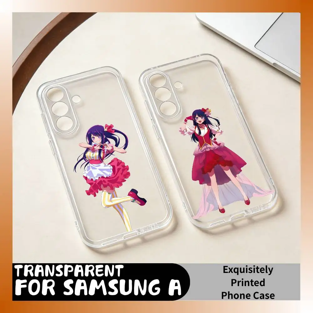

H-Live VTuber Ai H-Hoshin Phone Case For SamsungA10 A12 A31 A40 A70 Transparent Cover Case