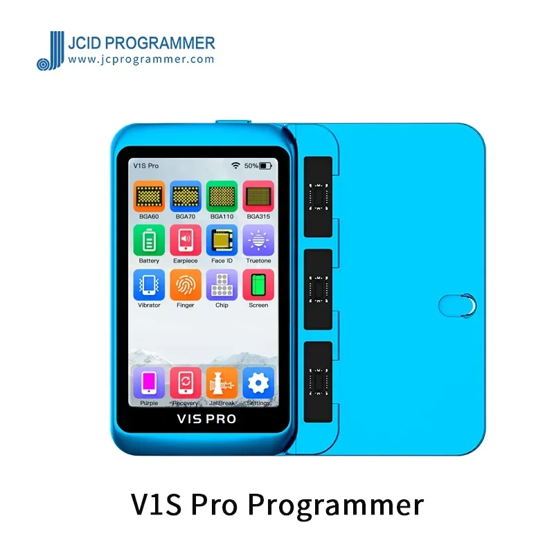 JCID V1S Pro Programmer Tester For iP For Mobile Phone Screen Battery Face ID BGA NAND True Tone Multifunction Recovery Repair