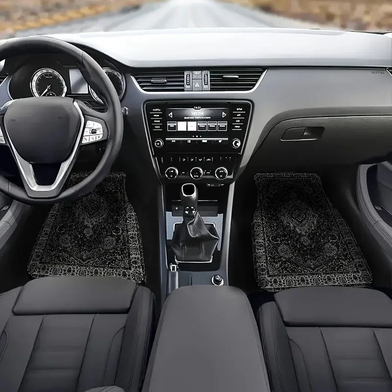 الحصير سيارة مستطيلة باندانا طباعة تصميم ل البساط السجاد Tapis شال منشفة السجاد الحصير الكلمة للسيارات، ديكور السيارات الداخلي #6