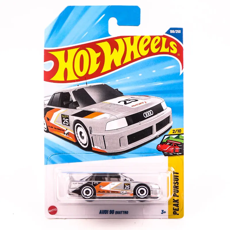 Original Hot Wheels Car Audi 90 Quattro Kids Toys for Boys 1/64 Diecast Model Carro Juguetes Retro Racers Children Gift C4982-77