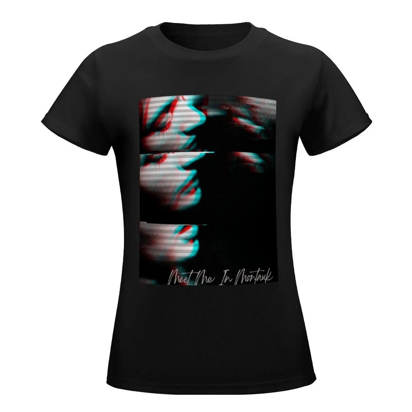 Poster of the movie Eternal Sunshine of the Spotless Mind with glitch effect. T-Shirt plus sizes Women's tee shirt